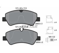 Brake Pad Set, disc brake TEXTAR 2560301 for FORD USA TRANSIT-250 3.5 2014-2019