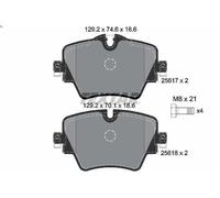 Brake Pad Set, disc brake TEXTAR 2561701 BMW X1 (F48) 2 2014-2022