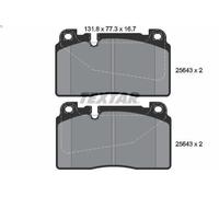 Brake Pad Set, disc brake TEXTAR 2564301 for AUDI Q5 (8RB) 2 2008-2017