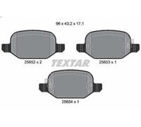Fits TEXTAR 2565201 BRAKE PADS /R/FIAT 500 0.9-1.6 12- UK Stock
