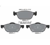 Brake Pad Set, disc brake TEXTAR 2580401