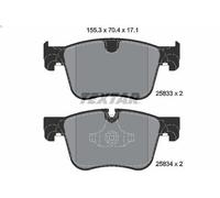 Brake Pad Set, disc brake TEXTAR 2583301 for CITROEN C4 PICASSO II 1.6 2013-2018