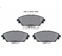 Brake Pad Set, disc brake TEXTAR 2587501 for MAZDA 3 (BM, BN) 2 2013-2016