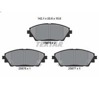 Textar Car Brake Pad Front Acoustic Wear Warning For Mazda 2587501