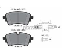 Brake Pad Set, disc brake TEXTAR 2626501 for AUDI Q5 (FYB, FYG) 2 2017-2020