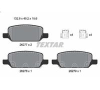 Textar Brake Pad Set 2627701