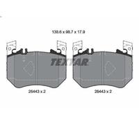 Brake Pad Set, disc brake TEXTAR 2644301 for S-CLASS (W223) 2.9 2020-