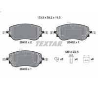 Brake Pad Set, disc brake TEXTAR 2645101 for TIPO Saloon (356_, 357_) 1.3 2015-