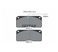 Brake Pad Set, disc brake TEXTAR 2903902 for VOLVO FL6 5.48 1985-1994