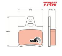 Brake Pad Set, disc brake TRW GDB1247 For CITROËN