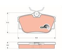 Brake Pad Set, disc brake TRW GDB1325