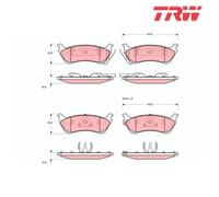 Brake Pad Set, disc brake TRW GDB1379 For MERCEDES-BENZ