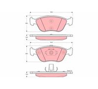 Brake Pad Set, disc brake TRW GDB1406