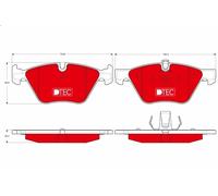 Brake Pad Set, disc brake TRW GDB1559DTE for BMW 3 (E90) 2 2004-2007