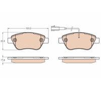 Brake Pad Set, disc brake TRW GDB1654