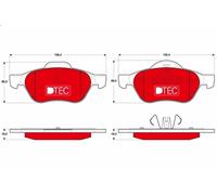 TRW Brake Pads GDB1687DTE – for Renault Megane II Sport Tourer / Megane I Grandtour