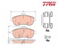 Brake Pad Set, disc brake TRW GDB2056 For MERCEDES-BENZ