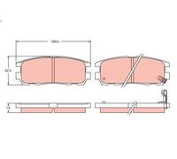 Brake Pad Set for Isuzu AXIOM RODEO TFR TFS TROOPER 8970352660