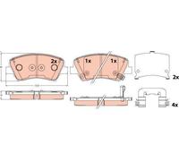 TRW Brake Pad Set GDB2510 - Front - Fits KIA CEE'D (JD) 2015-2018, Hyundai i30 & Elantra GT