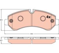 Fits TRW GDB2528 Brake Pad Set, disc brake GDB2528 Brake pads set rea ⭐UK Stock⭐