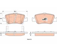 Brake Pad Set, disc brake TRW GDB3480