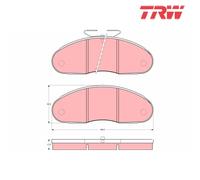 Brake Pad Set, disc brake TRW GDB827 For RENAULT