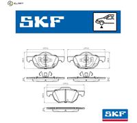 SKF VKBP 80518 A Brake pad set