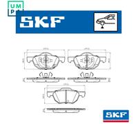 SKF VKBP 80518 A Brake pad set
