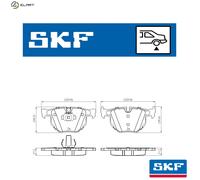 SKF VKBP 90240 Brake pad set