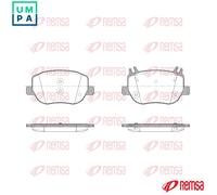 REMSA X2020.00 Brake pad set