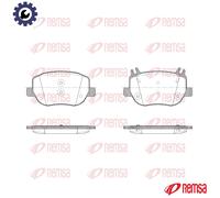 BRAKE PAD SET DISC BRAKE X2020.00 FOR MERCEDES-BENZ 139.580 2.0L 4cyl SL 8cyl SL