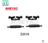 BRAKE PAD SET DISC BRAKE Z2018 FOR DACIA LOGAN/MCV/II SANDERO H4B400/412 0.9L