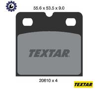 TEXTAR 2061005 Brake Pad Set, disc parking brake