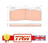 Brake Pad Set for Aston Martin DB9 04-16 VANTAGE 05-18 4G43-2D007-AA