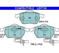 Fits ATE 13.0470-7110.2 Brake Pad Set, disc brake UK Stock