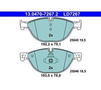 ATE Brake Pad Set 13.0470-7267.2 for BMW 5 Series F10/F11/F07 3.0L