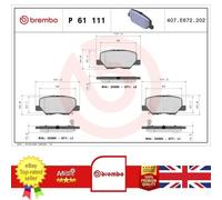 Brake Pad Set For Changan CS35 Citroen C4 Mazda 6 1609899680
