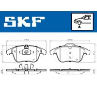 Brake Pad Set For Daimler SUPER Jaguar S-TYPE XE XF XJ XK C2C039929