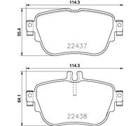 HELLA 8DB 355 025-781 Brake pad set