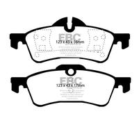 Brake Pad Set For Disc Rear 123mm Length Fits Mini Mini EBC Brakes DP51701NDX