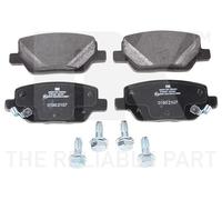 Brake Pad Set For Disc Rear Braking With Anti-Squeak Plate Fits Fiat Tipo NK