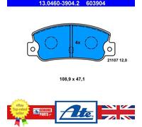 ATE 13.0460-3904.2 Brake pad set