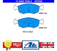 Brake Pad Set For Ford ESCORT ORION SCORPIO SIERRA 82-00 1647730
