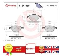 Brake Pad Set For Ford FIESTA FOCUS TOURNEO TRANSIT 98-13 1355950