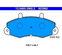 Brake Pad Set For Ford TRANSIT 91-94 6197738