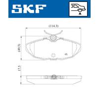 Brake Pad Set For Jaguar S-TYPE 99-07 02C2C40194 VKBP90942