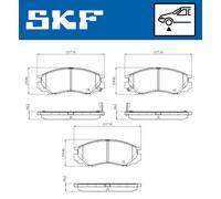 SKF VKBP 80859 A Brake pad set