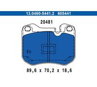Brake Pad Set For Porsche 924 75-89 928 77-82 944 81-90 92835195100