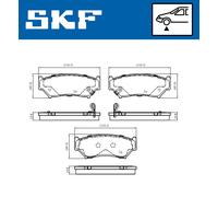 SKF VKBP 80831 A Brake pad set
