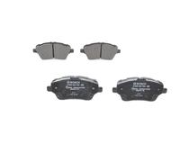 Bosch BP1966 - Brake Pads Car Front Axle - Bosch Quality - Reduced Noise and Dust - ECE-R90 Certified - Copper-Free - 1 Set of 4 Pads - With Accessories